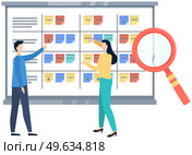 Business strategy planning, project management. Tasks planing concept. Business working process, time management and teamwork. Start up plan process. Data analysis and analytic. Kaizen philosophy. Business strategy planning, project management. Tasks planing. Data analysis and analytic. Kaizen philosophy. Стоковая иллюстрация, агентство Ingram Publishing / Фотобанк Лори