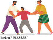 Problems and conflict in family, fight and arguing, quarreling over child in family. Cartoon angry parents swearing. Unhappy boy teenager. Dispute man and woman. Toxic relationships between people. Problems and conflict in family, fight and arguing, quarreling over child in family. Unhappy boy. Стоковая иллюстрация, агентство Ingram Publishing / Фотобанк Лори