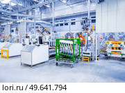 robotic arms in a car plant. robots in a car plant. Стоковое фото, агентство Ingram Publishing / Фотобанк Лори