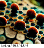mold in magnification. Digital art  illustration concept. Стоковое фото, агентство Ingram Publishing / Фотобанк Лори