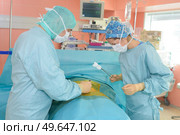 surgery team in the operating room. Стоковое фото, агентство Ingram Publishing / Фотобанк Лори