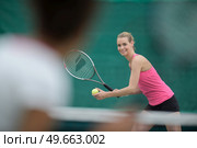 athlete female tennis player and happiness. Стоковое фото, агентство Ingram Publishing / Фотобанк Лори