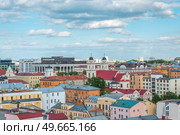 historical district of the city of Minsk. Belarus. Стоковое фото, агентство Ingram Publishing / Фотобанк Лори