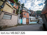 Favelas in the city of Rio de Janeiro. A place where poor people live. Brazil. Стоковое фото, агентство Ingram Publishing / Фотобанк Лори