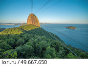 Rio de Janeiro Botafogo area with views of Sugarloaf Mountain. Brazil. Стоковое фото, агентство Ingram Publishing / Фотобанк Лори