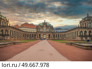Dresden in Germany. architecture of the reconstructed old city. Стоковое фото, агентство Ingram Publishing / Фотобанк Лори