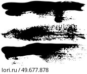 Set of different abstract shapes, smears and prints. Black design elements isolated on white background. Seamless pattern for creating style. Decoration template, brush strokes for design styling. Decoration template, brush strokes for design styling. Set of different abstract shapes, smears. Стоковая иллюстрация, агентство Ingram Publishing / Фотобанк Лори
