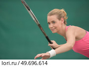 portrait of female tennis player. Стоковое фото, агентство Ingram Publishing / Фотобанк Лори