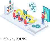 Office staff, work and communication. Head and subordinates. Various workers, managers team. Top managers employees of different levels. Office workers. Co-workers. Colleagues discuss project teamwork. Office workers. Co-workers. Colleagues discuss project teamwork. Office staff work and communication. Стоковая иллюстрация, агентство Ingram Publishing / Фотобанк Лори