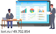 Office staff, work and communication. Head and subordinates. Various workers, managers team. Top managers employees of different levels. Office workers. Co-workers. Colleagues discuss project teamwork. Office workers. Co-workers. Colleagues discuss project teamwork. Office staff work and communication. Стоковая иллюстрация, агентство Ingram Publishing / Фотобанк Лори