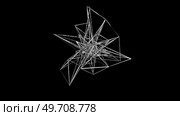 Wireframe fractal element. Стоковая иллюстрация, иллюстратор Роман Будников / Фотобанк Лори