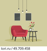 Home office interior. Vector illustration. Freelance or studying concept Workplace room, modern interior, cabinet Business workspace in room interior Workplace modern interior, home or office room. Home office interior. Vector illustration. Designer architect workplace office interior. Стоковая иллюстрация, агентство Ingram Publishing / Фотобанк Лори