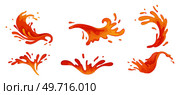 Water and juice splash liquide. Vector Illustration. A wave shape, timeless symbol of seas restless spirit A drop shape, subtle hint at essence of all liquids A dripped droplet, moment frozen tomato. Water and juice splash liquide. A drop shape, simple yet profound symbol of liquidity A dripped droplet, silent player. Стоковая иллюстрация, агентство Ingram Publishing / Фотобанк Лори