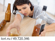 young sad woman during depression. Стоковое фото, агентство Ingram Publishing / Фотобанк Лори