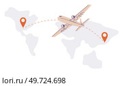 International logistic. Global air delivery export. Vector. Export import shipping duties significantly affect global logistics Supply delivery chain management helps businesses meet consumer demand. International logistic. Vector significantly affect global logistics. Supply delivery chain management helps businesses. Стоковая иллюстрация, агентство Ingram Publishing / Фотобанк Лори