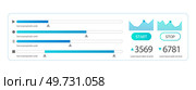Infographic dashboard. Admin panel. Vector illustrarion The design dashboard was sleek and modern The datum played crucial role in analysis The diagram visually explained workflow process. Infographic dashboard. The finance team analyzed companys financial statements. Стоковая иллюстрация, агентство Ingram Publishing / Фотобанк Лори