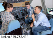 concept of a flight simulator. Стоковое фото, агентство Ingram Publishing / Фотобанк Лори