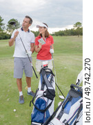 members of the golf club. Стоковое фото, агентство Ingram Publishing / Фотобанк Лори
