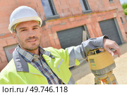 a portrait of a surveyor. Стоковое фото, агентство Ingram Publishing / Фотобанк Лори