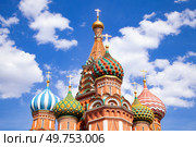Собор, Храм Василия Блаженного на Красной площади (2023 год). Стоковое фото, фотограф Соловьёв Максим Сергеевич / Фотобанк Лори