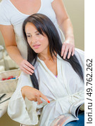 a woman wants the same hair do. Стоковое фото, агентство Ingram Publishing / Фотобанк Лори
