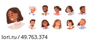People avatar vector illustration. Society is complex web individuals who shape and influence one another Icons are symbolic representations influential figures in various fields Personality traits. People avatar. Recognition persons achievements and contributions is form validation. Стоковая иллюстрация, агентство Ingram Publishing / Фотобанк Лори
