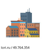 Clean city vector illustration. It is like giving new life to materials, diverting them from landfills and reducing need for extraction of new resources It reflects collective commitment. Clean city. It prioritizes renewable energy sources, promotes energy efficiency, and reduces greenhouse gas emissions. Стоковая иллюстрация, агентство Ingram Publishing / Фотобанк Лори
