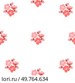 Sakura pattern vector illustration. The seamless sakura pattern concept celebrated intertwined nature physical and spiritual realms The decorative elements incorporated repetitive sakura motifs. Sakura pattern. The decorative elements incorporated repetitive sakura motifs, creating enchanting design. Стоковая иллюстрация, агентство Ingram Publishing / Фотобанк Лори