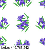 Flower pattern vector illustration. The intricate botanical design added charm to room The repeat pattern on fabric created mesmerizing effect The blossom flowers brought joy and color to surroundings. Flower pattern. The ornament incorporated intricate vegetation and flower designs. Стоковая иллюстрация, агентство Ingram Publishing / Фотобанк Лори