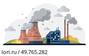 Air pollution vector illustration. Smog, insidious infiltrator, wraps its toxic tendrils around lungs our atmosphere The air pollution concept is puzzle, riddle threatening balance our ecology. Air pollution. Smog, insidious infiltrator, wraps its toxic tendrils around lungs our atmosphere. Стоковая иллюстрация, агентство Ingram Publishing / Фотобанк Лори
