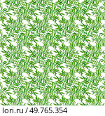 Seamless pattern flowers vector illustration. The decorative elements incorporated seamless patterns botanical motifs, creating elegant design The seamless pattern flora and fauna created visually. Seamless pattern flowers. The unending charm seamless background created soothing ambiance. Стоковая иллюстрация, агентство Ingram Publishing / Фотобанк Лори