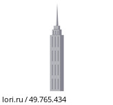 Skyscraper vector illustration. Skyscrapers dominate urban skyline, showcasing architectural prowess Building exteriors rise high, reflecting evolution modern construction The high facade skyscrapers. Skyscraper. Multistorey buildings shape environment, contributing to urban panorama. Стоковая иллюстрация, агентство Ingram Publishing / Фотобанк Лори