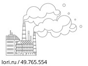 Factories vector illustration. Manufacturing is language spoken by factories, dialect engineering and technological mastery Factories metaphor is dance, each movement step in choreography. Factories. Factories concept is ecosystem, where manufactory orchestrates dance production. Стоковая иллюстрация, агентство Ingram Publishing / Фотобанк Лори