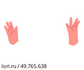 Body part hands vector illustration. Anatomical education provides solid foundation for understanding human biology Elementary teaching introduces students to intricate details body anatomy. Body part. Anatomic knowledge enhances persons ability to make informed health decisions. Стоковая иллюстрация, агентство Ingram Publishing / Фотобанк Лори