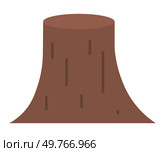 Tree stump icon representing deforestation, environmental issues, and nature impact concerns.. Tree stump icon illustration symbolizing deforestation and environmental impact concerns. Стоковая иллюстрация, агентство Ingram Publishing / Фотобанк Лори