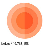 Concentric circles in varying shades of orange form a simple geometric design. Ideal for themes of simplicity, modernity, minimalism, design aesthetics, and abstract art. The circles radiate from a. Concentric Circles With Gradient Orange Tones Geometric Shape. Стоковая иллюстрация, агентство Ingram Publishing / Фотобанк Лори
