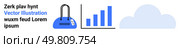 Combination of a handbag, ascending bar chart, and cloud element. Ideal for business analysis, ecommerce, market research, data analysis, fashion industry cloud storage technology. Landing page. Conceptual Vector Illustration Featuring a Bag, Bar Chart, and Cloud for Varied Business Applications. Стоковая иллюстрация, агентство Ingram Publishing / Фотобанк Лори