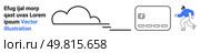 Cloud, card with microchip, person entering with device. Ideal for cybersecurity, digital payments, secure access, cloud technology, financial transactions data protection online security. Landing. Simplified Cyber Security Concept Coordinating Cloud, Payment Systems, and Secure Transactions. Стоковая иллюстрация, агентство Ingram Publishing / Фотобанк Лори