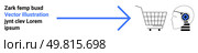Blue arrow directing toward shopping cart and human head with gears symbolizing AI. Ideal for technology, AI, e-commerce, business, innovation, shopping, digital marketing. Banner for landing page. AI Technology Driving E-commerce Growth with Shopping Cart and Human Interaction. Стоковая иллюстрация, агентство Ingram Publishing / Фотобанк Лори