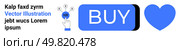 Hand cursor pressing a blue button labeled BUY next to a large blue heart and informational icons. Ideal for e-commerce, marketing, user interface, website design, digital products, online. Interactive Call-to-Action Button with Heart Icon and Pointer Illustration for Websites. Стоковая иллюстрация, агентство Ingram Publishing / Фотобанк Лори