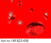 virus in human blood. 3d. Стоковое фото, агентство Ingram Publishing / Фотобанк Лори