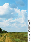 steppe road. Landscape. Стоковое фото, агентство Ingram Publishing / Фотобанк Лори