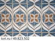 Traditional Portuguese azulejos, painted ceramic tilework. Стоковое фото, агентство Ingram Publishing / Фотобанк Лори