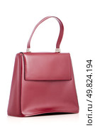 Woman red bag isolated on the white background. Стоковое фото, агентство Ingram Publishing / Фотобанк Лори