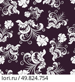 Floral seamless background for yours design use. For easy making seamless pattern just drag all group into swatches bar, and use it for filling any contours. Стоковая иллюстрация, агентство Ingram Publishing / Фотобанк Лори