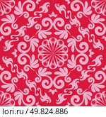 Damask seamless background for yours design use. For easy making seamless pattern just drag all group into swatches bar, and use it for filling any contours. Стоковая иллюстрация, агентство Ingram Publishing / Фотобанк Лори