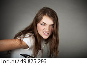 portrait of attractive girl. Studio shot. Стоковое фото, агентство Ingram Publishing / Фотобанк Лори