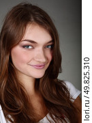 portrait of attractive girl. Studio shot. Стоковое фото, агентство Ingram Publishing / Фотобанк Лори