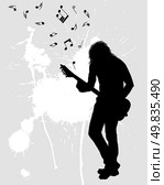 Rock group guitarist. Vector illustration for design use. Стоковая иллюстрация, агентство Ingram Publishing / Фотобанк Лори