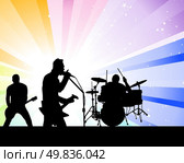 Rock group singers theme. Vector illustration for design use. Стоковая иллюстрация, агентство Ingram Publishing / Фотобанк Лори